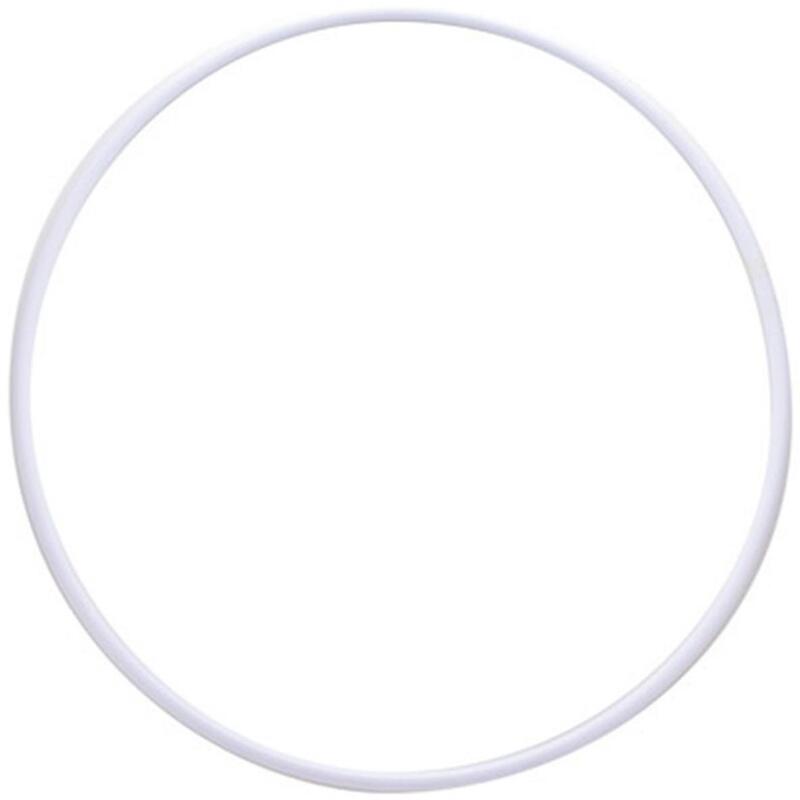 Aro de Plástico para Gimnasia de 182 gr INDIGO  65 cm Blanco