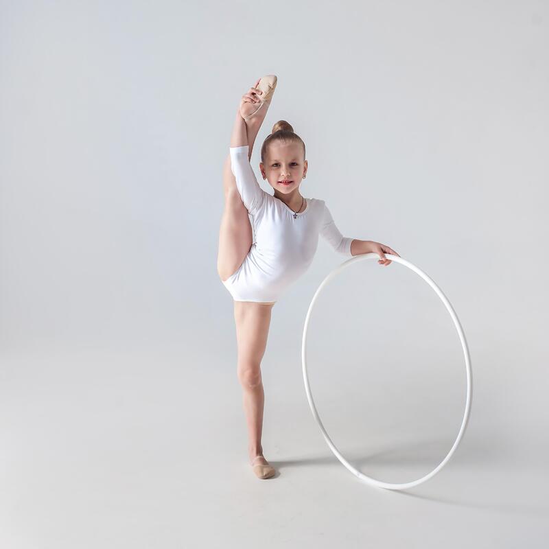 Aro de Plástico para Gimnasia de 252 gr INDIGO 85 cm Blanco