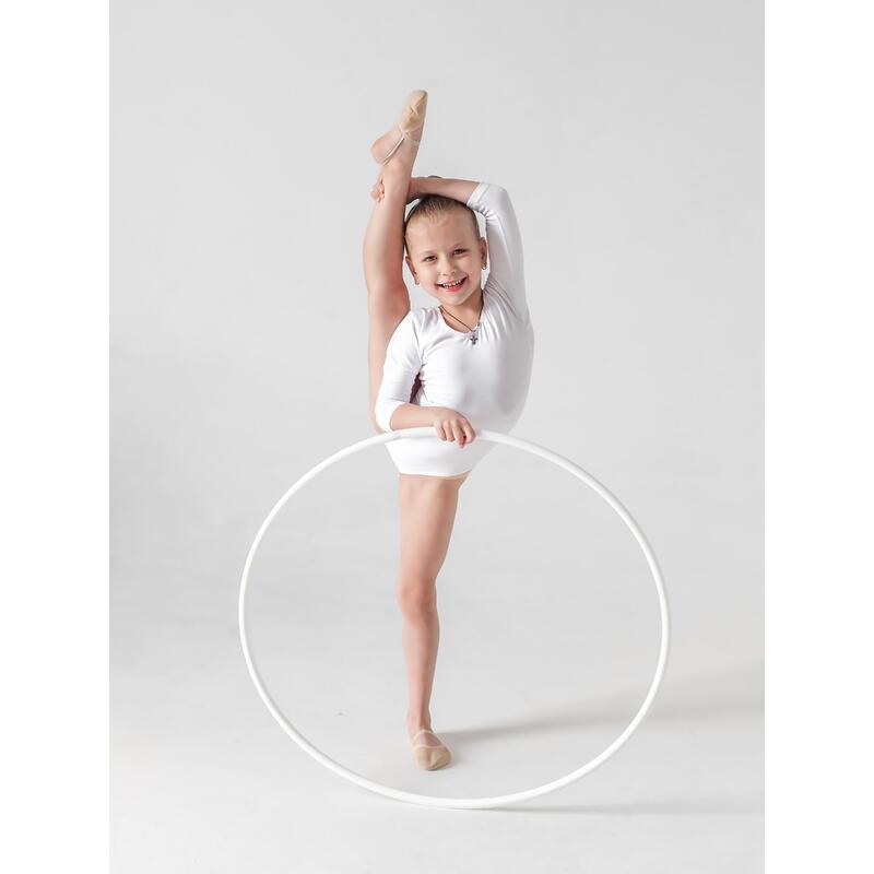 Aro de Plástico para Gimnasia de 252 gr INDIGO 85 cm Blanco