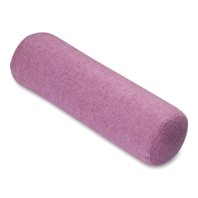 Rodillo de Tela Relleno para Masajes Musculares y Yoga de INDIGO 34*9 cm Púrpura