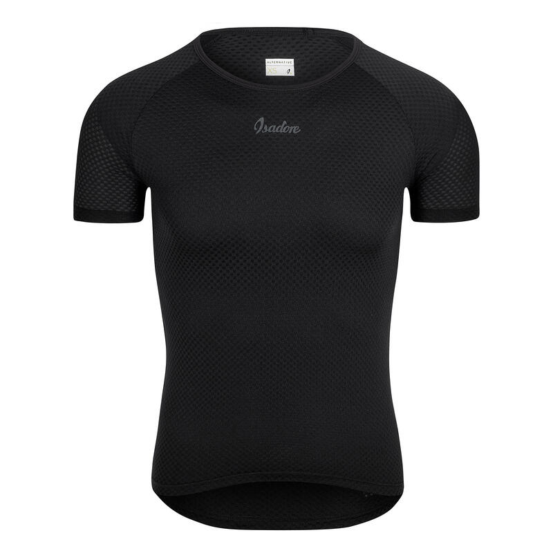 Base layer Alternative manica corta nero  