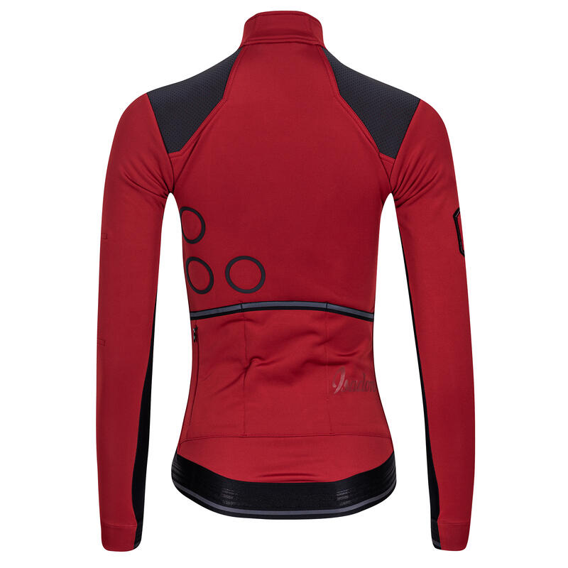 Damen Rad Jacke Softshell Tiefwinter Signature Rote Dahlie