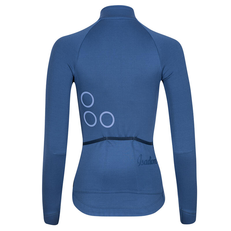 Dames wieler Shirt met lange mouwen Diep Winter Signature Bijou Blauw