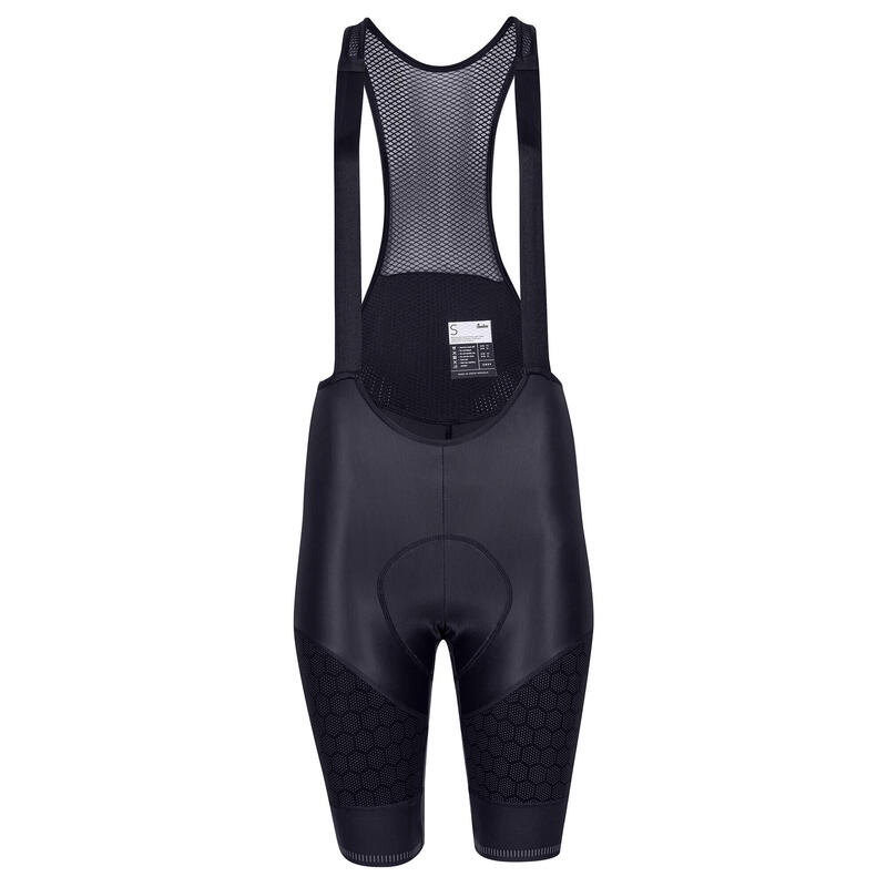 Damen Rad Trägerhose Gravel Schwarz