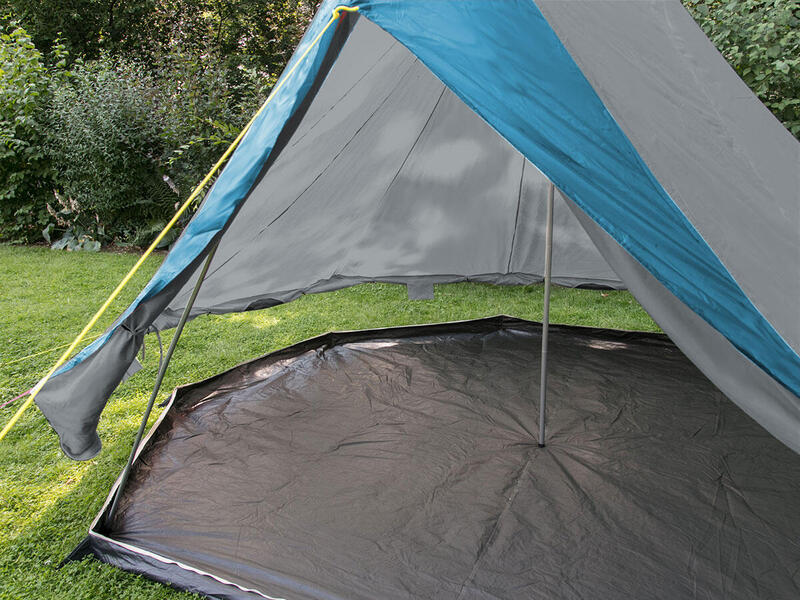 Tipii II Tent - Partytent - Voor 8 personen - grijs/turquoise