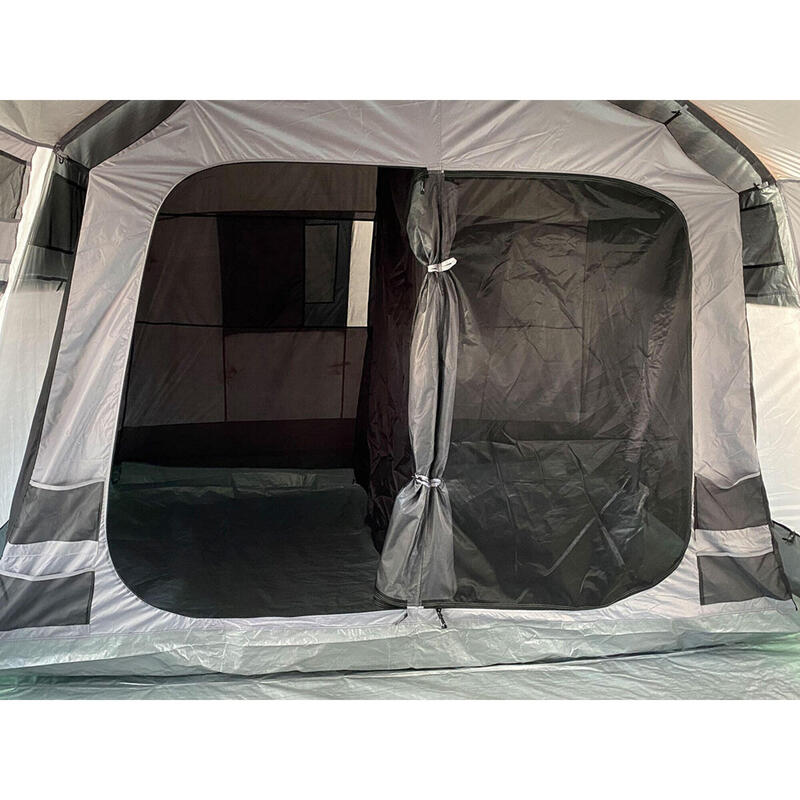 Tente camping tunnel Hurricane 8 Protect - 8 personnes- Sol cousu - 2 cabines