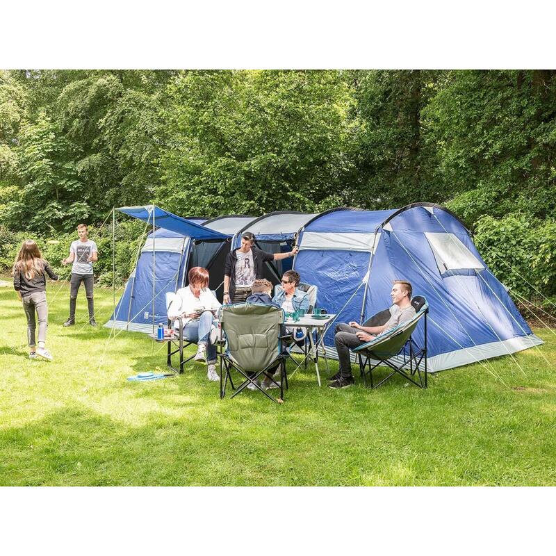 Tunneltent Montana 8 - Campingtent 8 personen – Familietent – 3 Slaapcabines