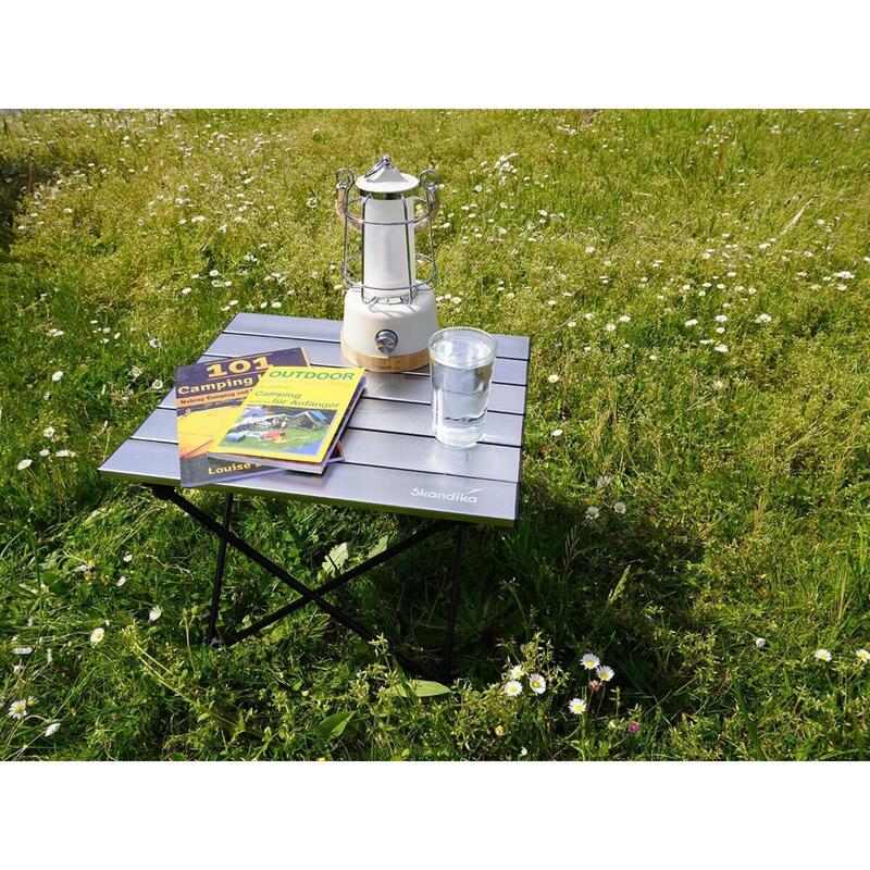 Kleine opvouwbare campingtafel Ruka - Aluminium - 56 x 41 x 40 cm - Draagtas