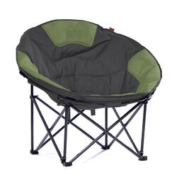 Silla de camping doble Aktive plegable negro 88x121x63 cm