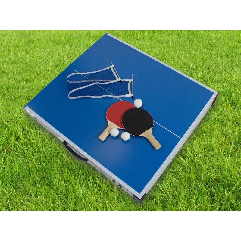 Mesa de Ping Pong Plegable – Exterior e Interior – 120x60x70 – Incluye  Raquetas