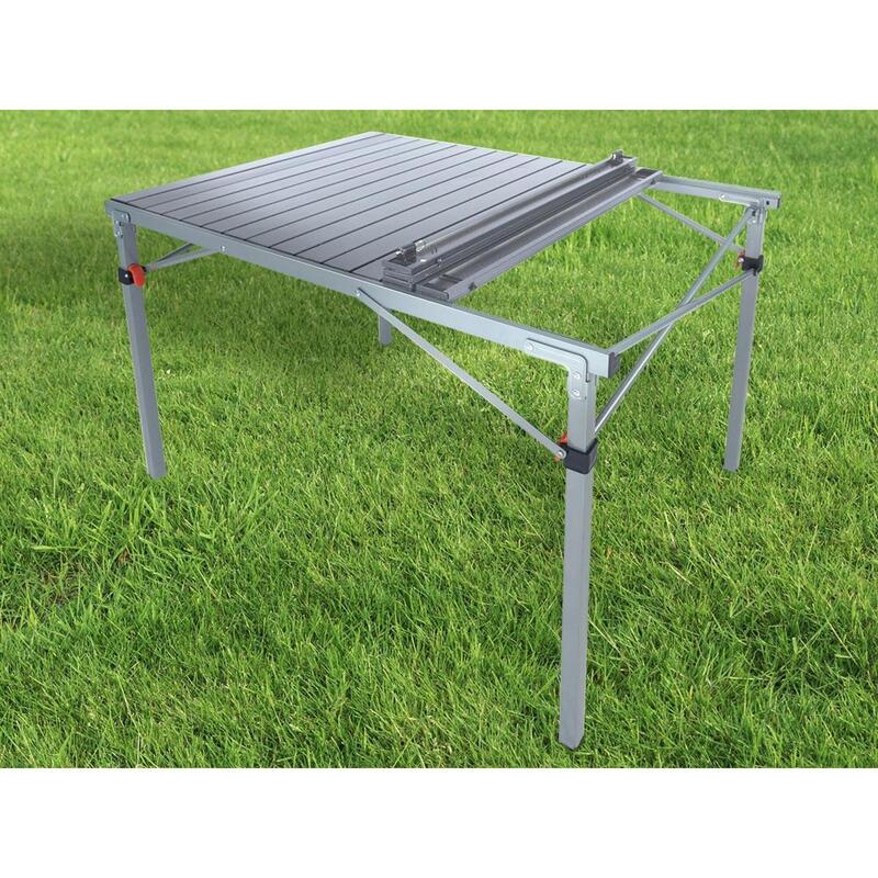 Table de camping Maikku - pliante en aluminium - 6 pers. - 107 x 70 x 70 cm