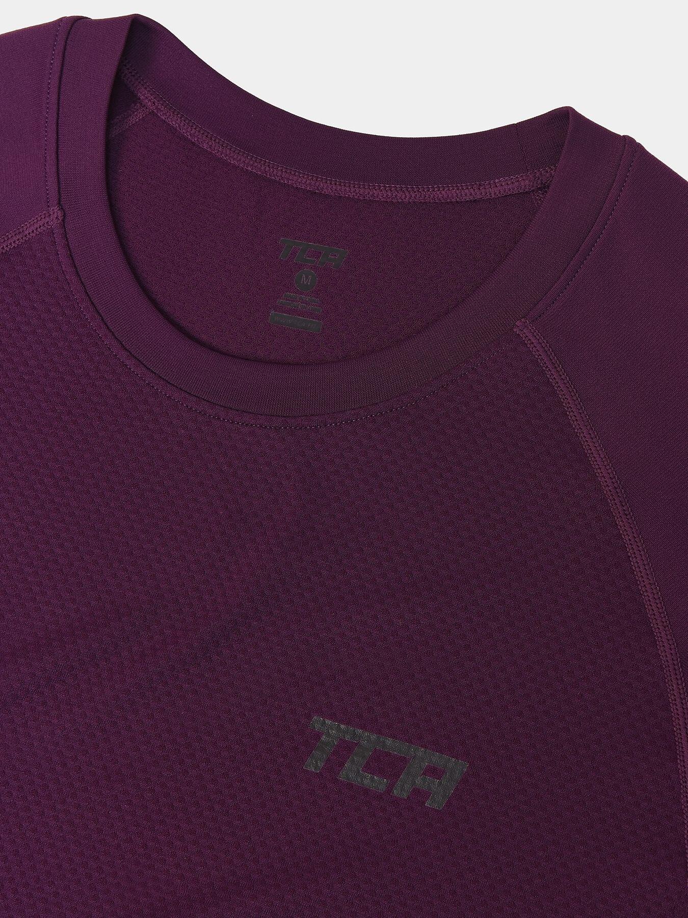 Men's Superknit Breathable Running Gym T-Shirt - Purple 3/5