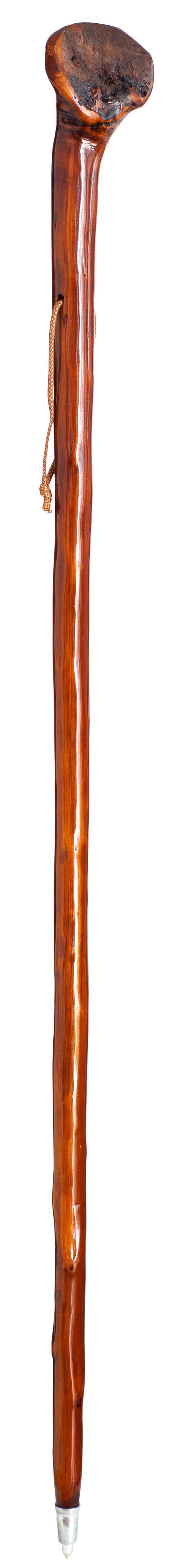 Bastón de senderismo Peregrino madera de castaño, con porra 1,40m