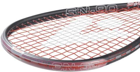 SN-90 FF Adulte Raquette de Squash - Noir/Rouge