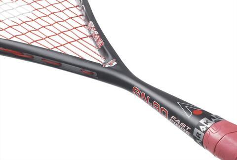 SN-90 FF Volwassenen Squash Racket - Zwart/Rood