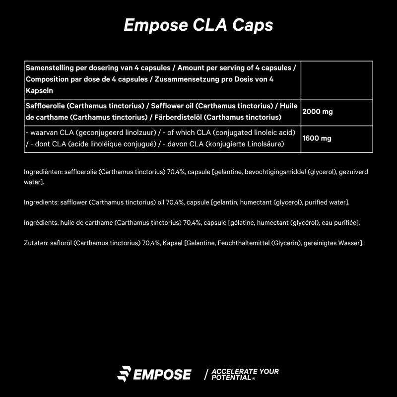 CLA Caps - Konjugierte Linolsäure - Omega-6-Fettsäure - 120 Kapseln