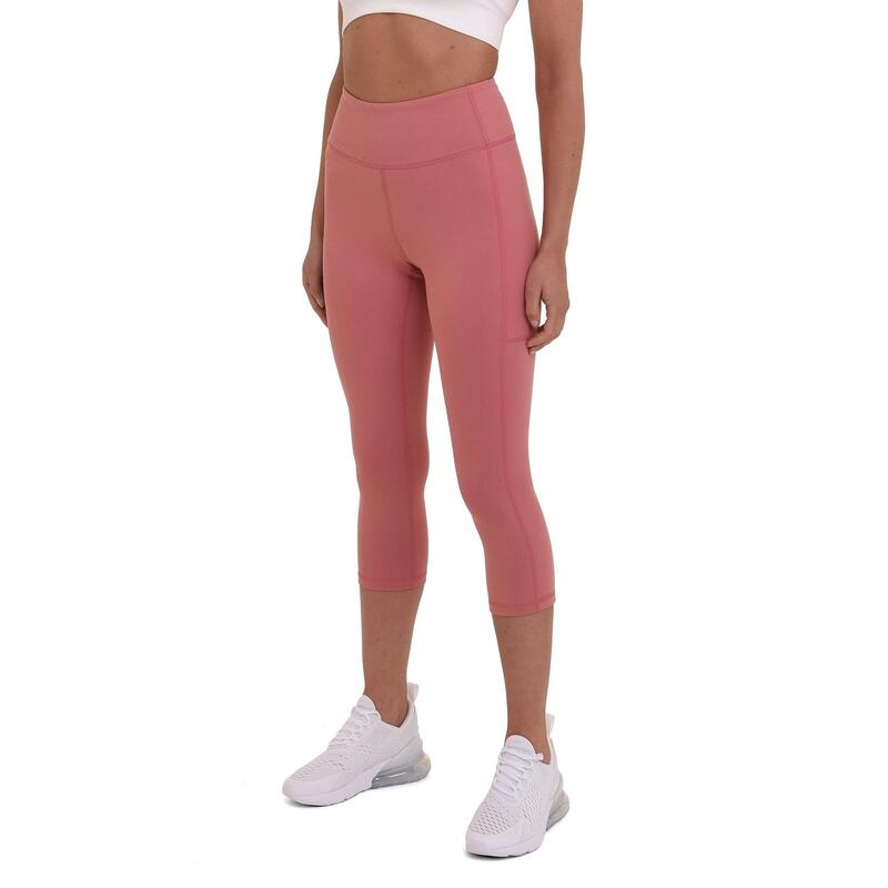 Mesdames Equilibrium Run / Yoga Capri Legging avec sac latéral