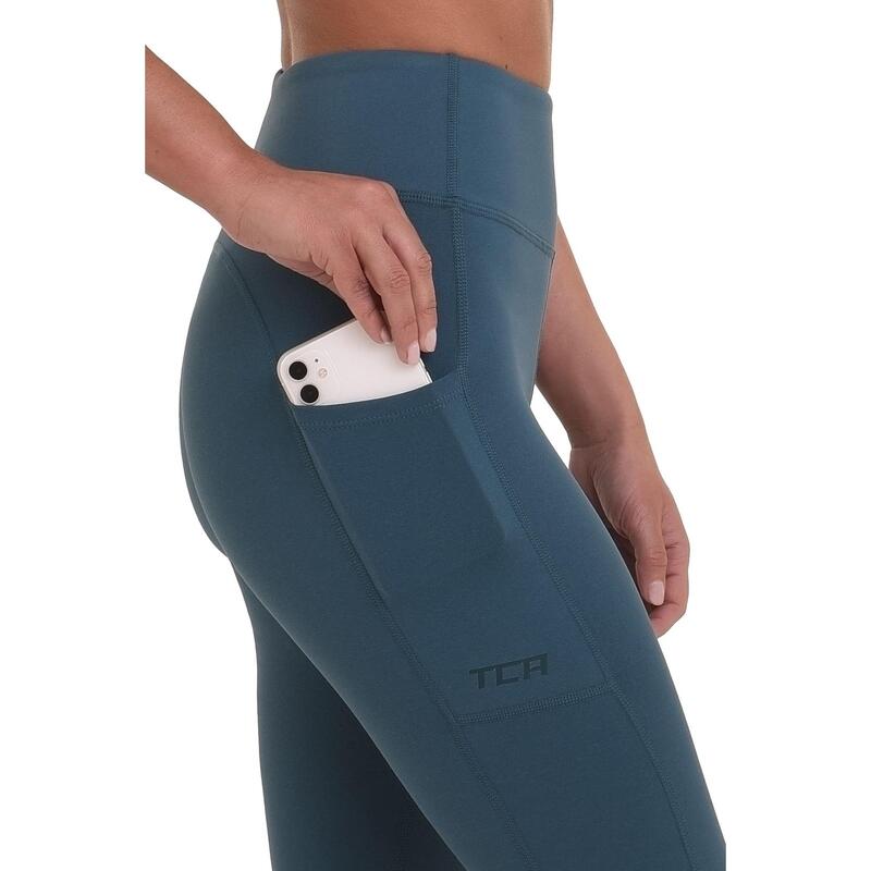 Mesdames Equilibrium Run / Yoga Capri Legging avec sac latéral