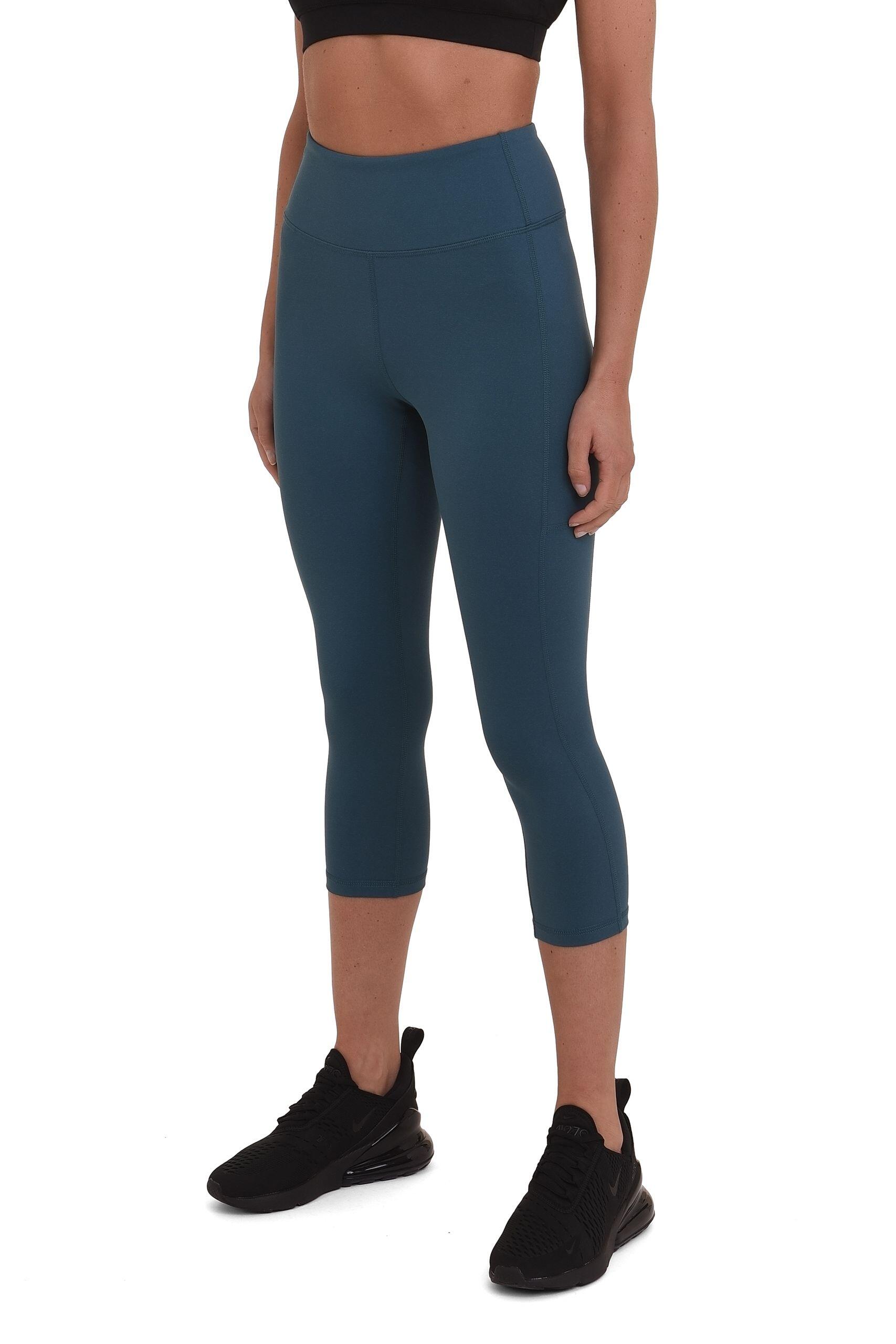 Women's Equilibrium Capri Leggings with Side Pocket - Atlantic Deep 1/5