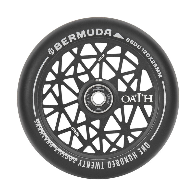 Bermuda 120mm Laufräder - Schwarz eloxiert