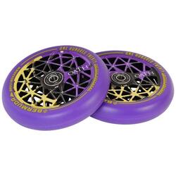 Roues Bermuda 120mm - Noir/Violet/Titane