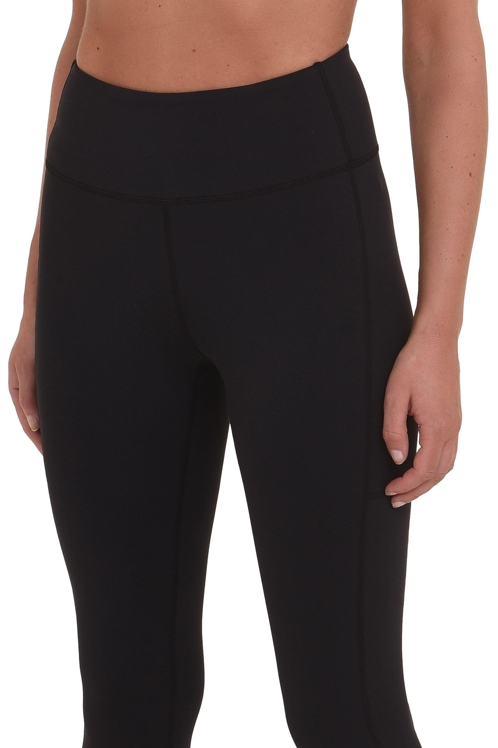 Women's Equilibrium Capri Leggings with Side Pocket - Black 4/5