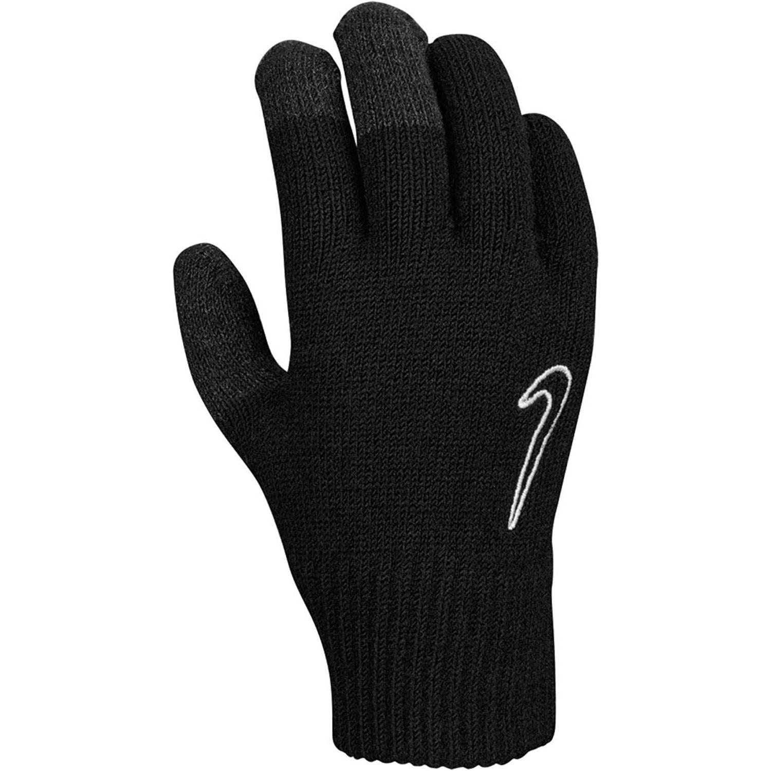 NIKE Mens Knitted Twisted Grip Gloves (Black)