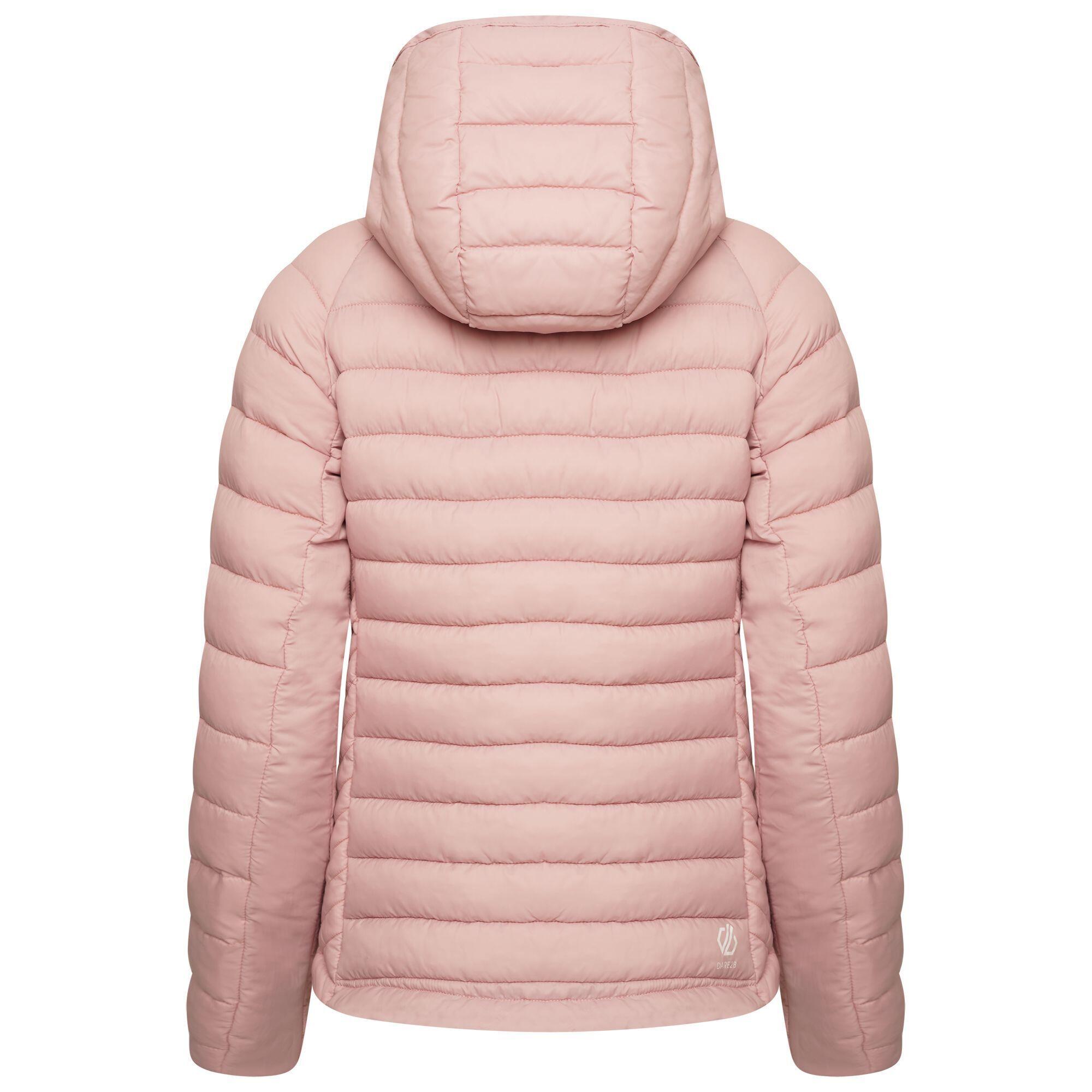 Womens/Ladies Deter Recycled Padded Jacket (Powder Pink) 2/5