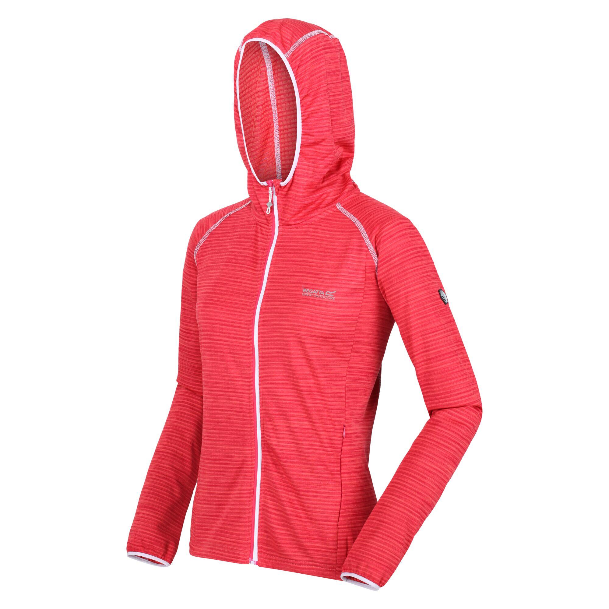 Womens/Ladies Yonder Full Zip Hoodie (Rethink Pink) 3/5