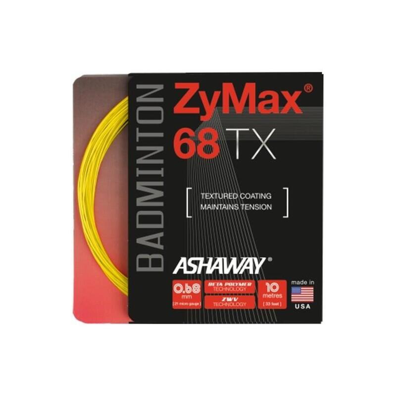 Naciąg do badmintona ZyMax 68 TX - set ASHAWAY Pomarańczowy