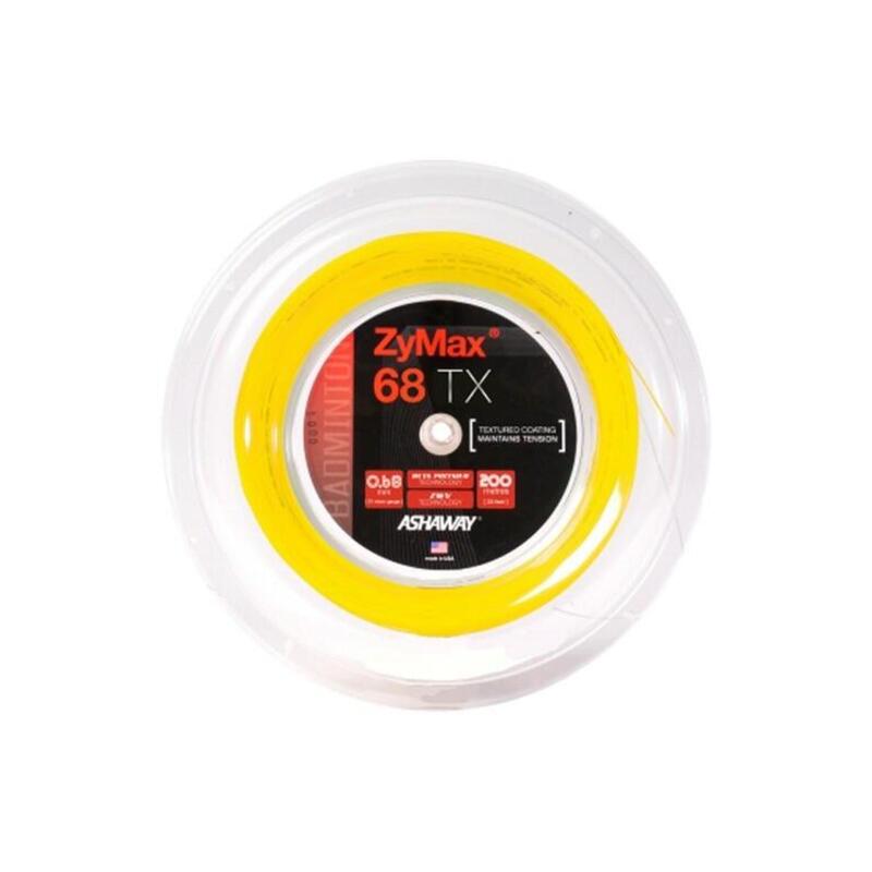Naciąg do badmintona ZyMax 68 TX - rolka ASHAWAY Żółty