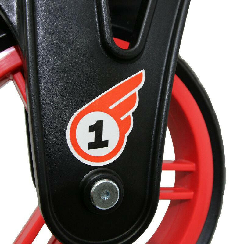 Rowerek biegowy - rower edukacyjny dla dzieci czerwono-czarny