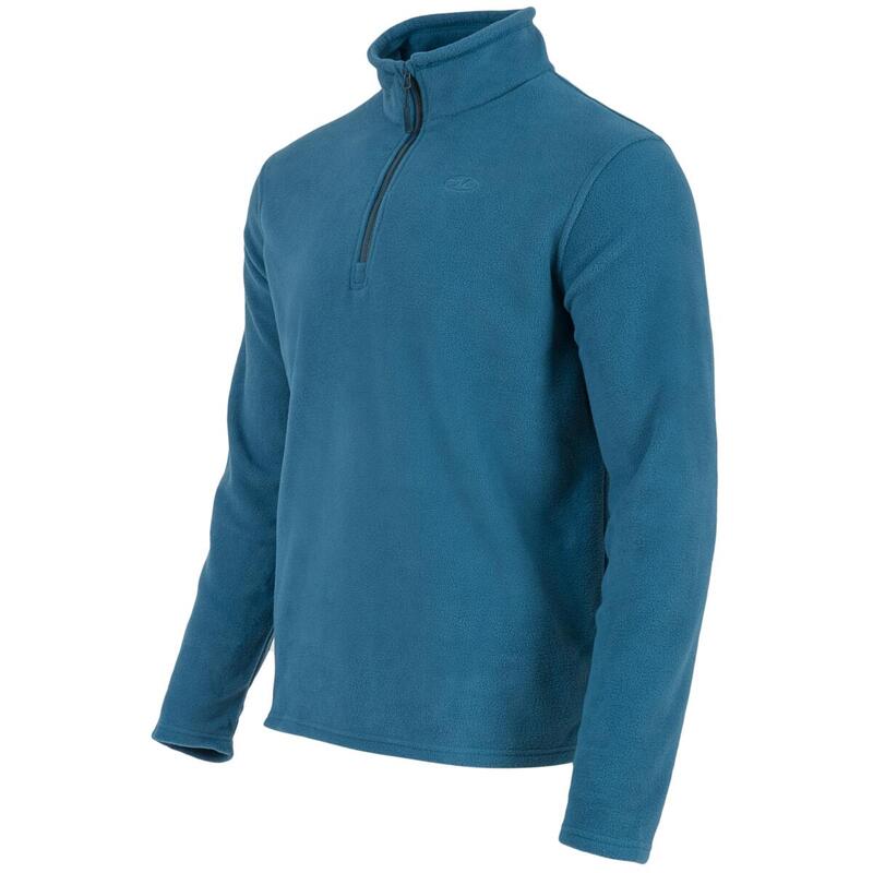 Sweatshirt voor heren Ember Fleece Petrol met rits - Blauw