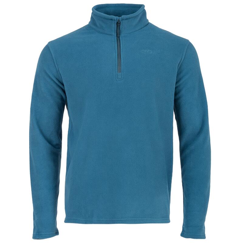 Sweatshirt voor heren Ember Fleece Petrol met rits - Blauw