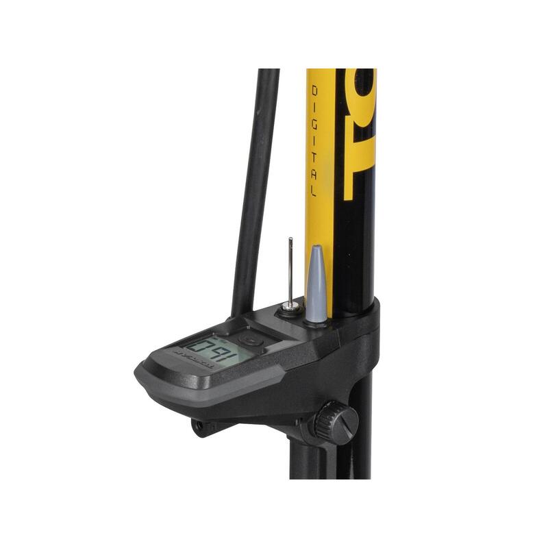 Joeblow Sport III Bike Digital Floor Pump - Yellow - Decathlon