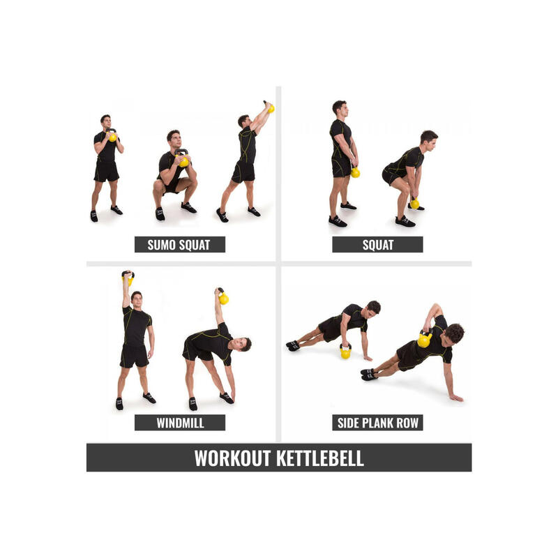 GORILLA SPORTS Kettlebell Kunststoff