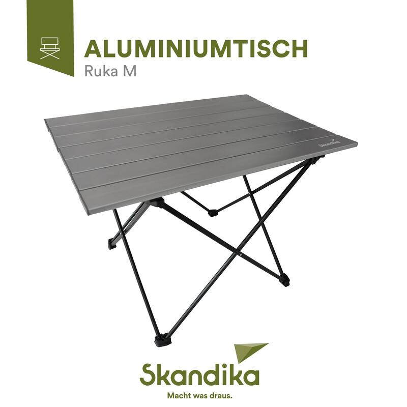 Ruka - Kleine campingtafel - Opvouwbaar - Aluminium - Draagtas (M)