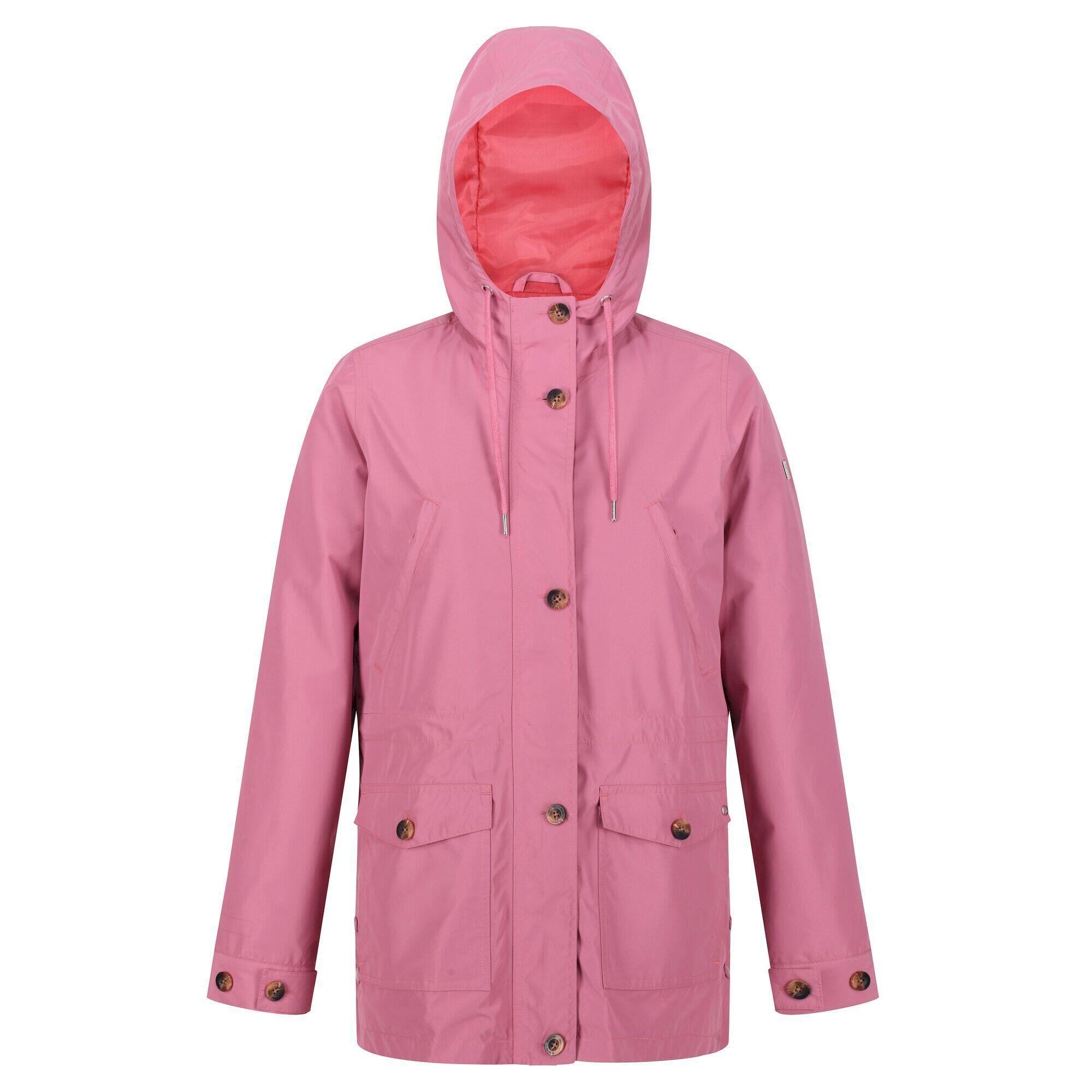 Womens/Ladies Nahla Waterproof Jacket (Heather Rose) 1/5