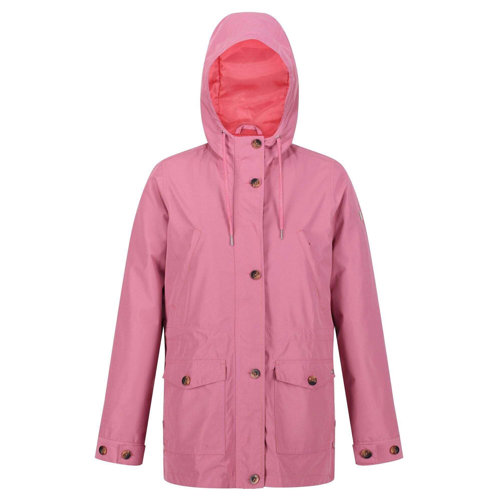 REGATTA Womens/Ladies Nahla Waterproof Jacket (Heather Rose)