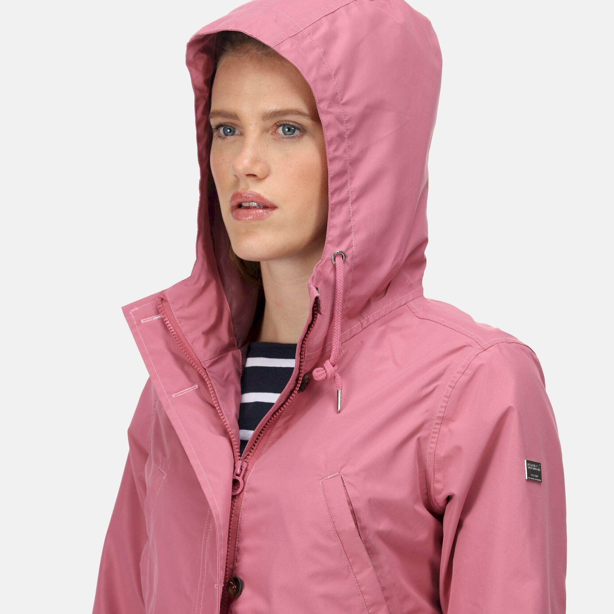 Womens/Ladies Nahla Waterproof Jacket (Heather Rose) 4/5