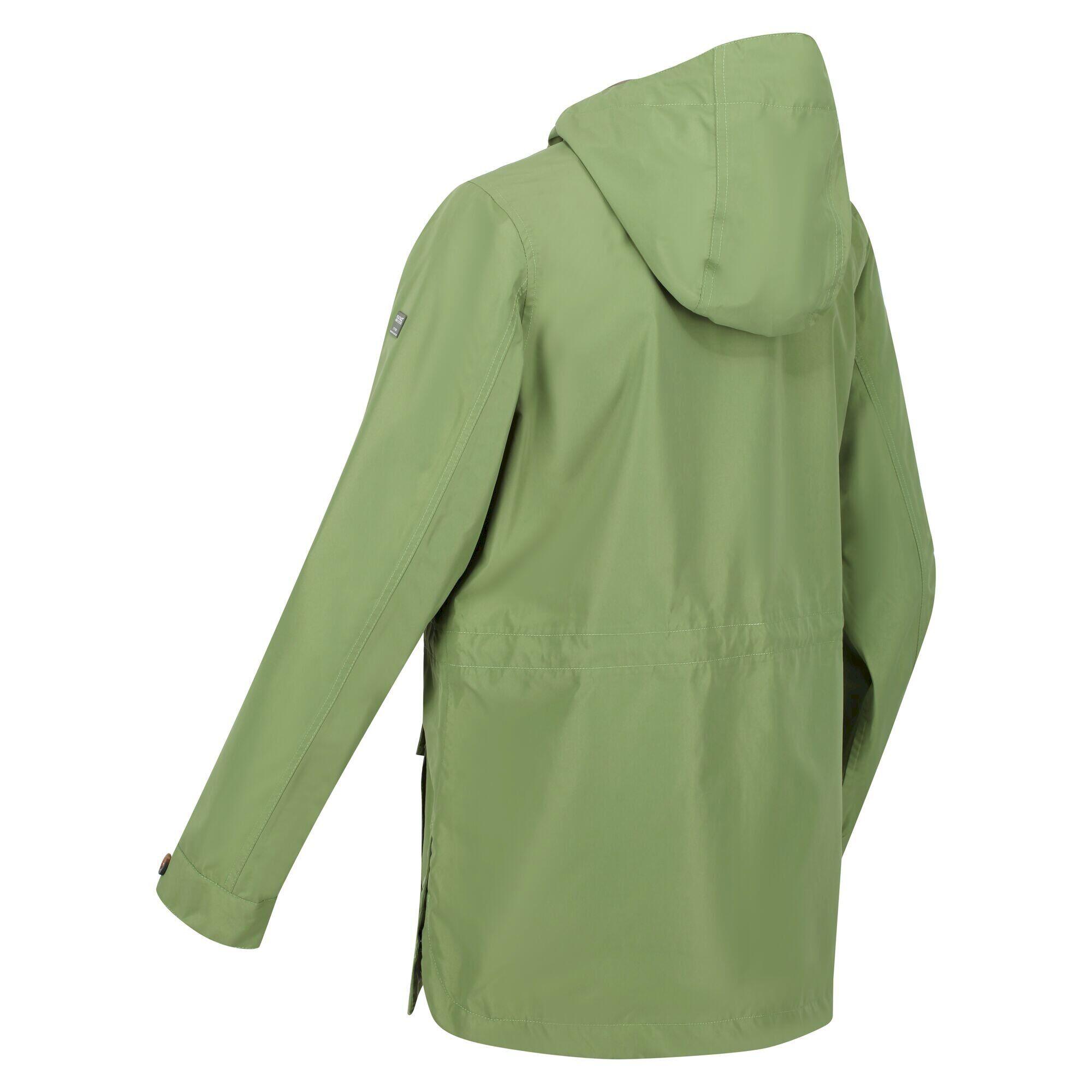 Womens/Ladies Nahla Waterproof Jacket (Green Fields) 3/5