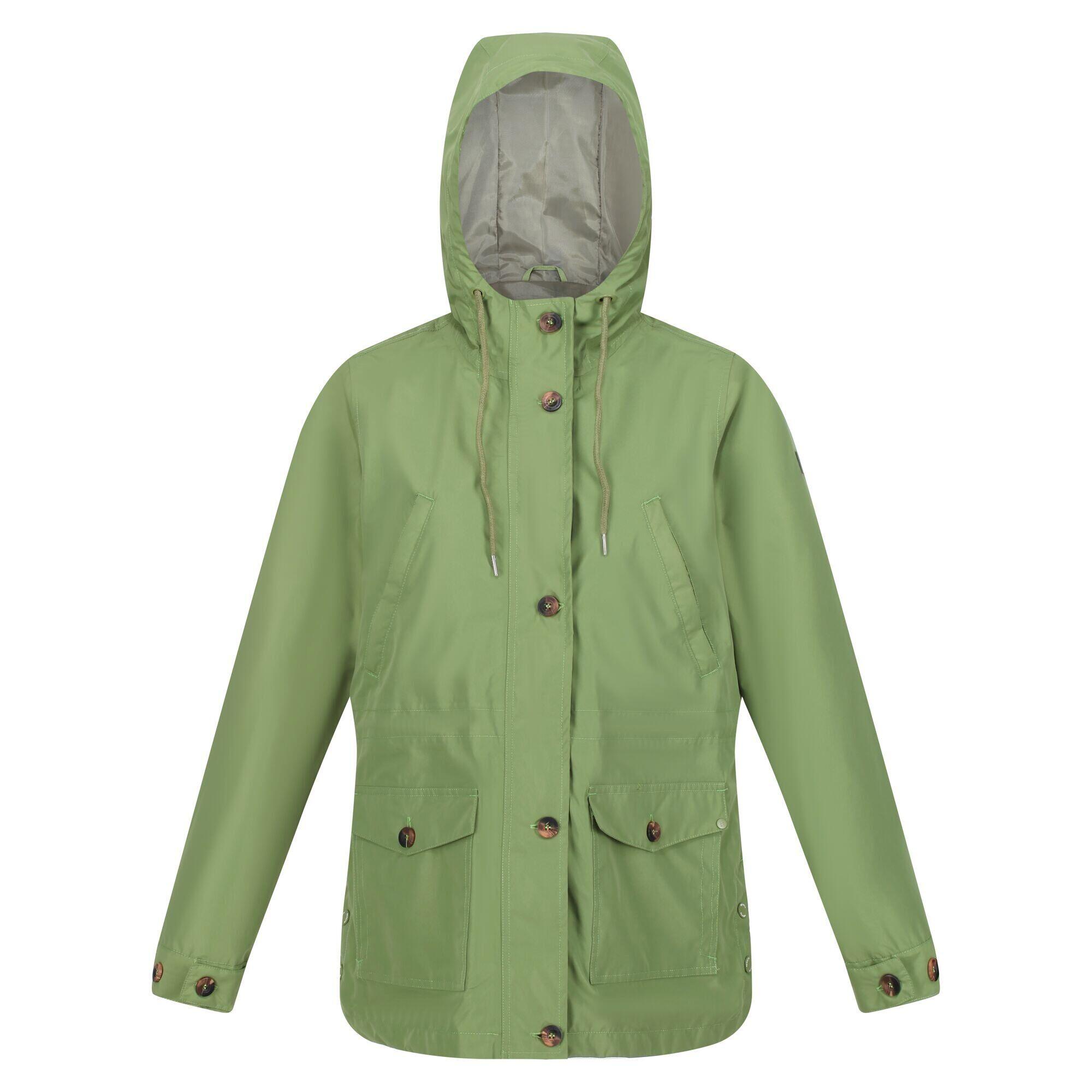 Womens/Ladies Nahla Waterproof Jacket (Green Fields) 1/5