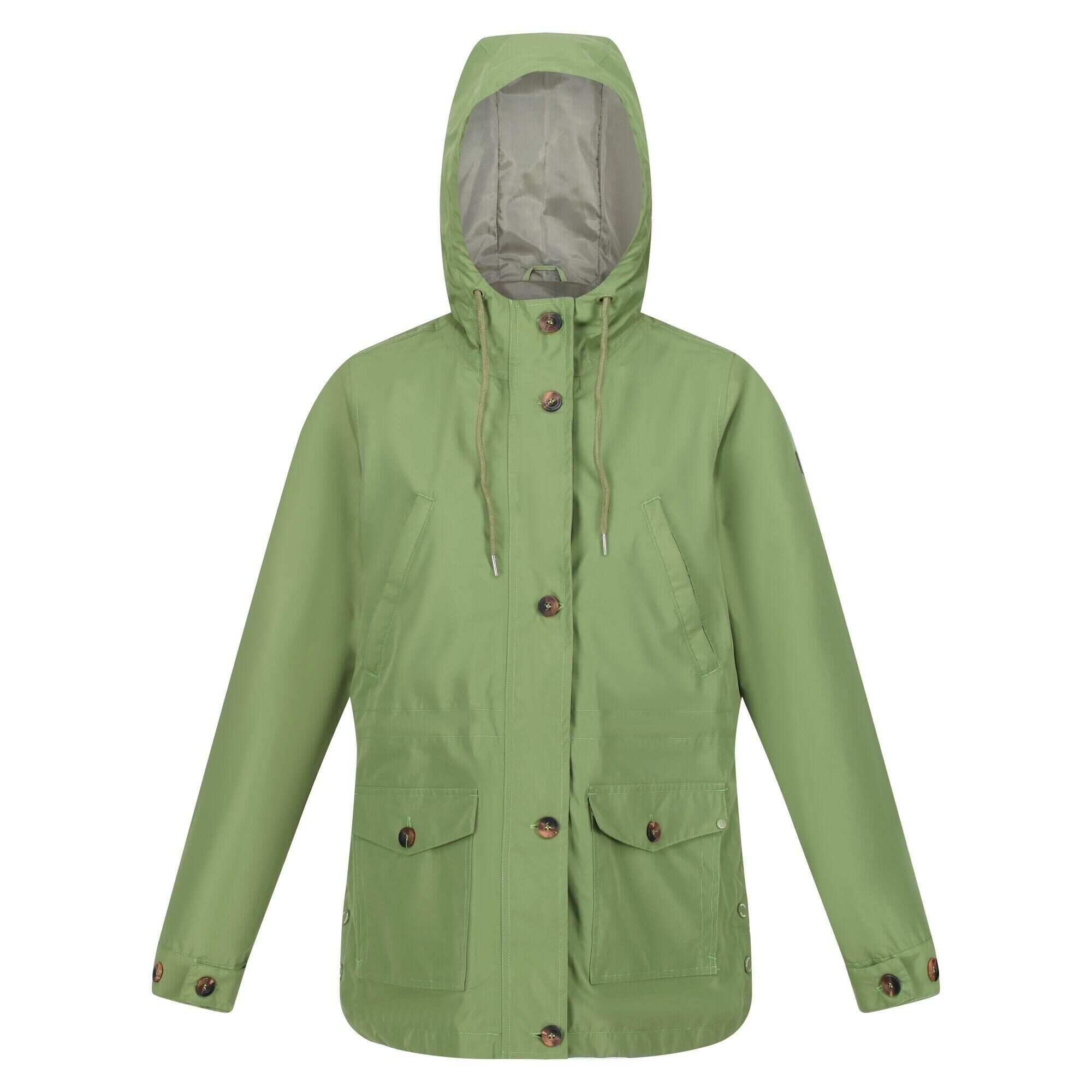 REGATTA Womens/Ladies Nahla Waterproof Jacket (Green Fields)