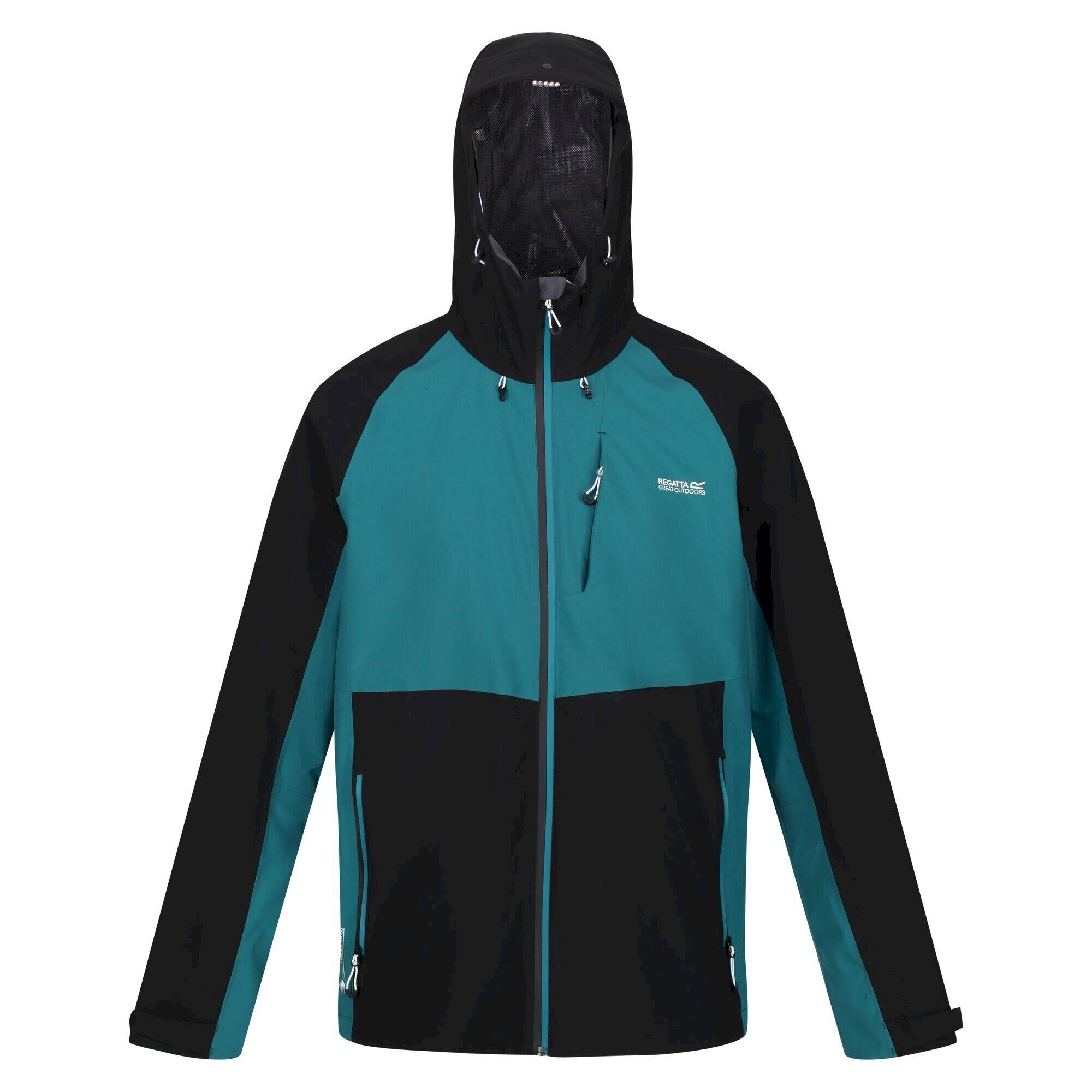 Men's BRITEDALE waterproof jacket (Black / Teal)