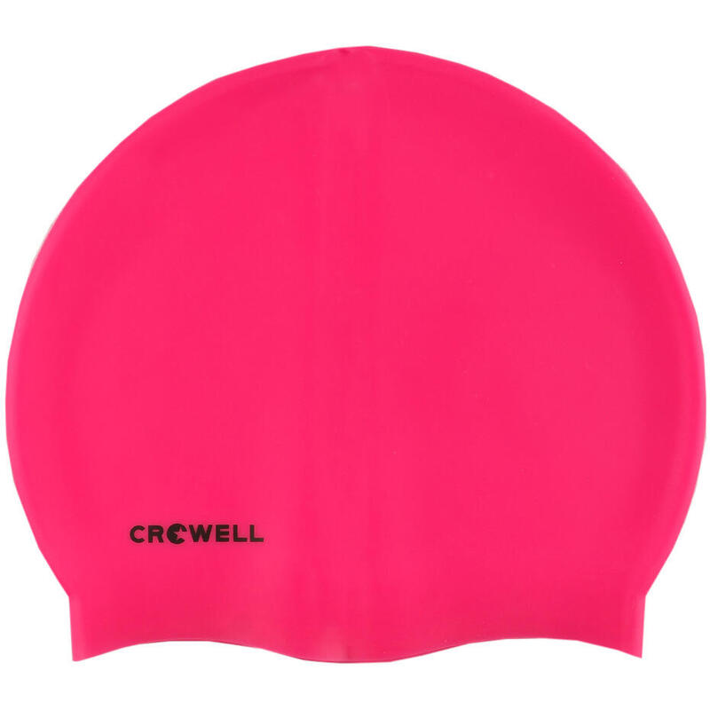 Czepek pływacki silikonowy dla dorosłych Crowell Mono Breeze różowy