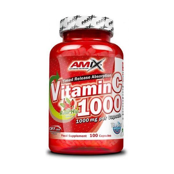 Amix Vitamina C 1000 - 100 Cápsulas Fortalece El Sistema Inmunológico