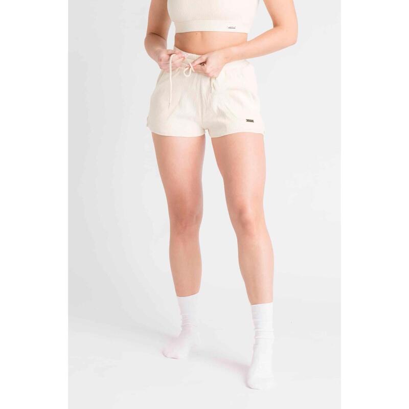 LOEWI Ribbed Short voor Fitness - Dames - Geel