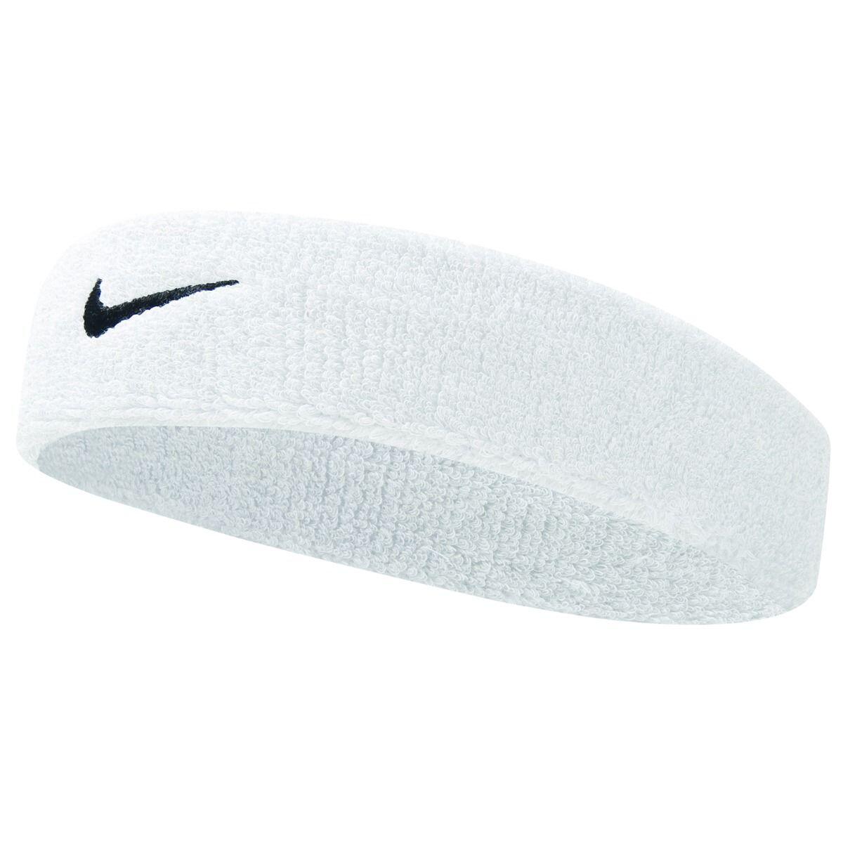 Nike Swoosh White Headband Adult 1/5
