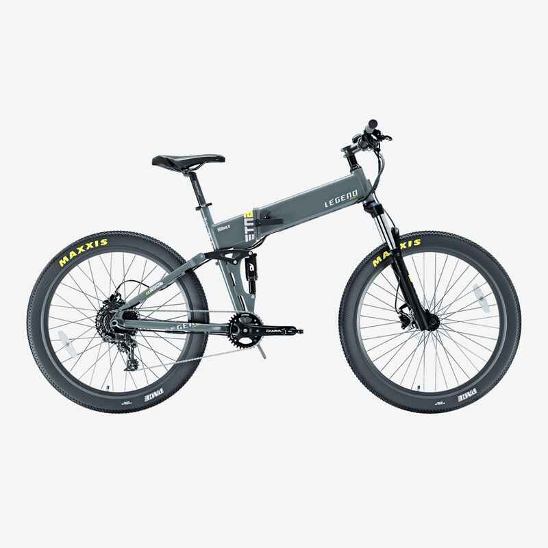 E-Bike E-Mountainbike faltbar - Legend Etna SR 27,5" 14 Ah Grau