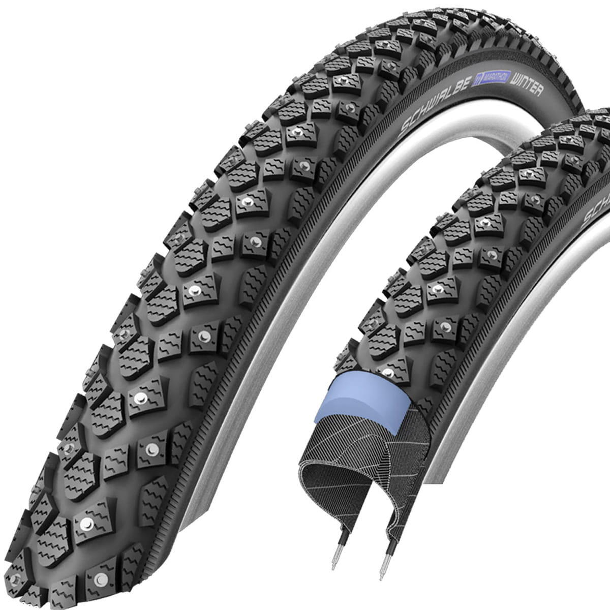 Schwalbe MARATHON WINTER PLUS S-Guard 20 x 2.15 Black Reflex Tyre 2/2